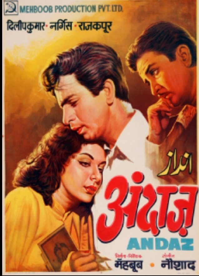 nirupamakotru's tweet photo. A case of "Andaz" Apna Apna 😄
@gaanepurane posted a song from #MehboobKhan's 1949 film Andaz starring #RajKapoor & #DilipKumar in a love triangle with #Nargis.
Song description said : #Andaz... 1971 LP...(possibly the year in which this LP record was released).
#RameshSippy @rgsippy's directorial debut film was also released in 1971. It was called #Andaz, and it starred RK's brother #ShammiKapoor & #HemaMalini,with #RajeshKhanna as Hema's ex. I love both films for different reasons,but
the latter film had a progressive theme:it advocated normalizing remarriage of widows and widowers.
Everyone should get a second chance at finding love, happiness&companionship💕