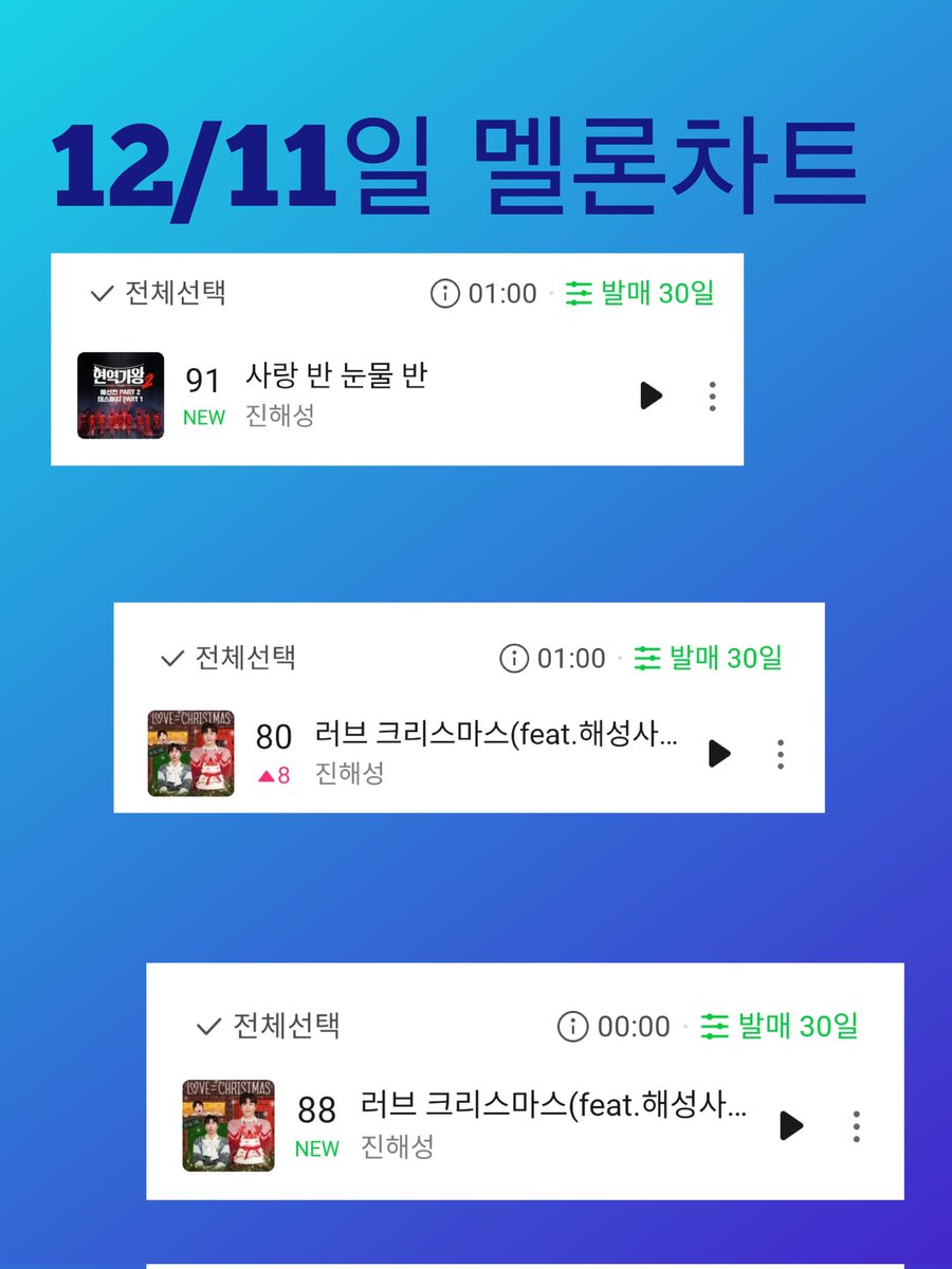 oKxCnBWSNnlwLJx's tweet photo. 멜론아
자주보자

#진해성 #사랑반눈물반 #러브크리스마스 

https://t.co/Ini68fxW2R
https://t.co/9oqDl4D880 https://t.co/5Wk7GE8Rbw