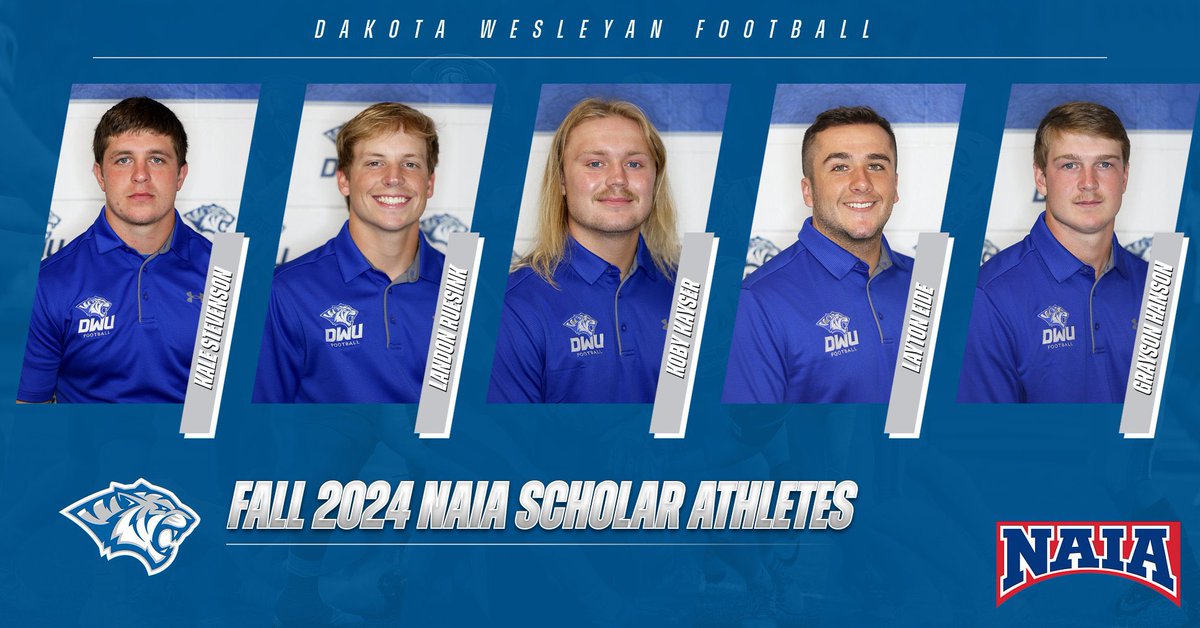 dwtigerfootball's tweet image. Very proud of how these 20 guys have handled themselves both on the field and in the classroom! Here are the Fall 2024 NAIA Scholar-Athletes from DWU Football! #BleedBlue #1Goal