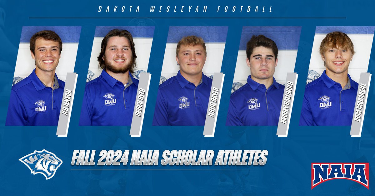 dwtigerfootball's tweet image. Very proud of how these 20 guys have handled themselves both on the field and in the classroom! Here are the Fall 2024 NAIA Scholar-Athletes from DWU Football! #BleedBlue #1Goal