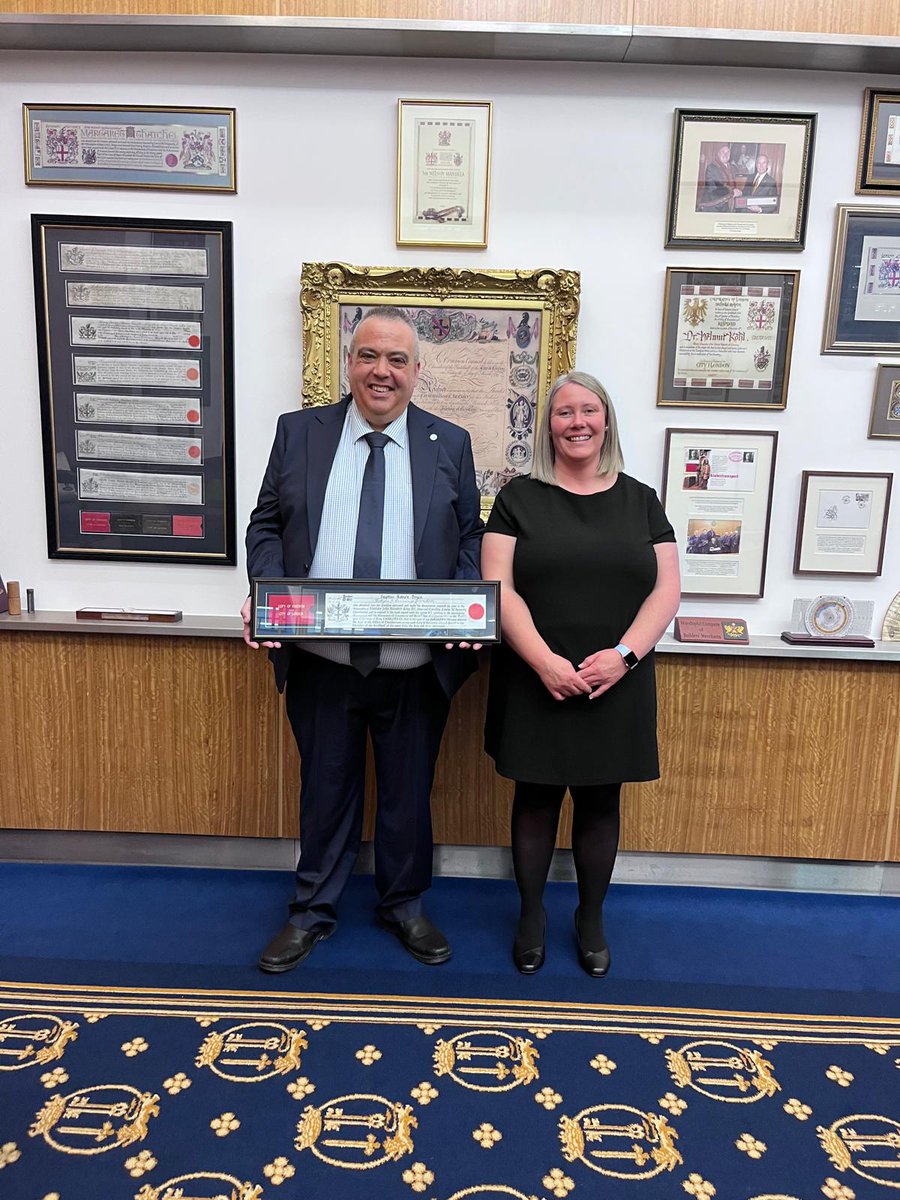 When I told my parents I wanted to be a bus driver when I left school they laughed at me, but this career choice started an amazing journey for me.

Today I’ve received the Freedom of the City of London.

So just remember, doubt kills more dreams than failure.