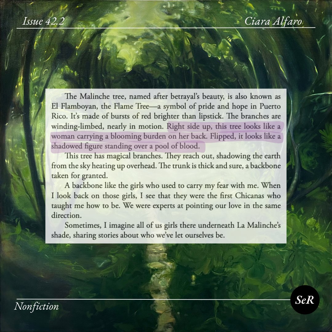 Ciara Alfaro's “Kind of Monster” illustrates the fine line between societal approval and the vilification of women by weaving folklore with personal narrative. This won our 2023 nonfiction contest, which is now open to submissions until December 15! 

Click the bio to read more!