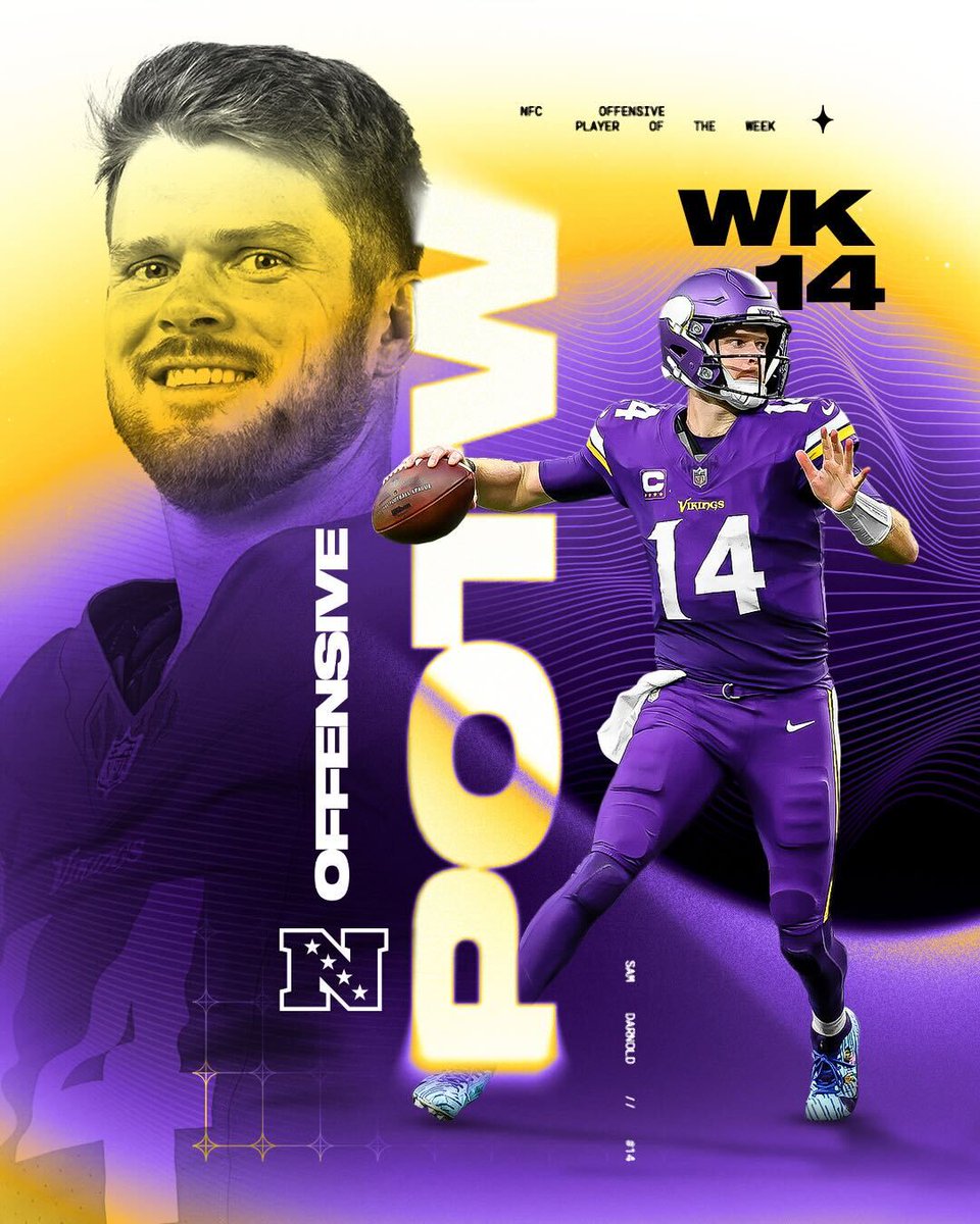 SAMMY D!!!

Sam Darnold has been named NFC Offensive Player of the Week.

#ProBowlVote 

📰: mnvkn.gs/3BdEO5t