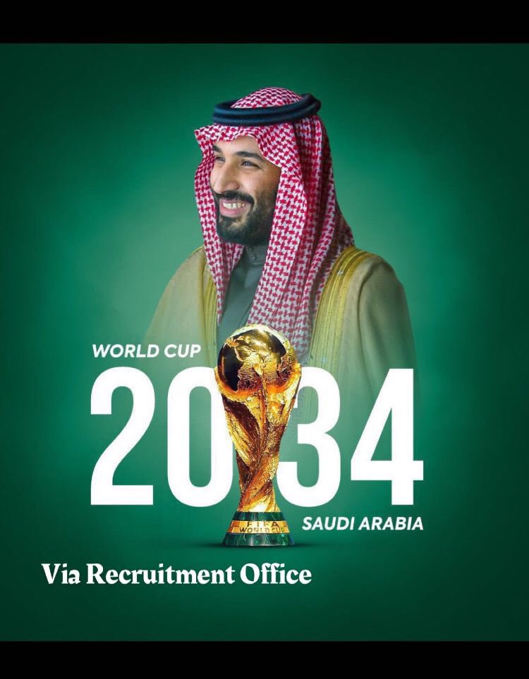 via_ksa's tweet photo. معك يا سيدي تصبح الأحلام حقيقة 🇸🇦

كأس العالم في السعودية❤️🇸🇦❤️🇸🇦

تمضي بحلمِكَ بالإصرارِ تجعُلُهُ

رأيَ العيانِ لكَ الأحلامُ تمتثِلُ

حَنَتْ لرؤيتِكَ الأكوانُ هامتها

واستعجبَ الغدُ ماذا يصنعُ الرّجُلُ … 
                           الامير عبدالرحمن بن مساعد https://t.co/WumVcO9ZGo