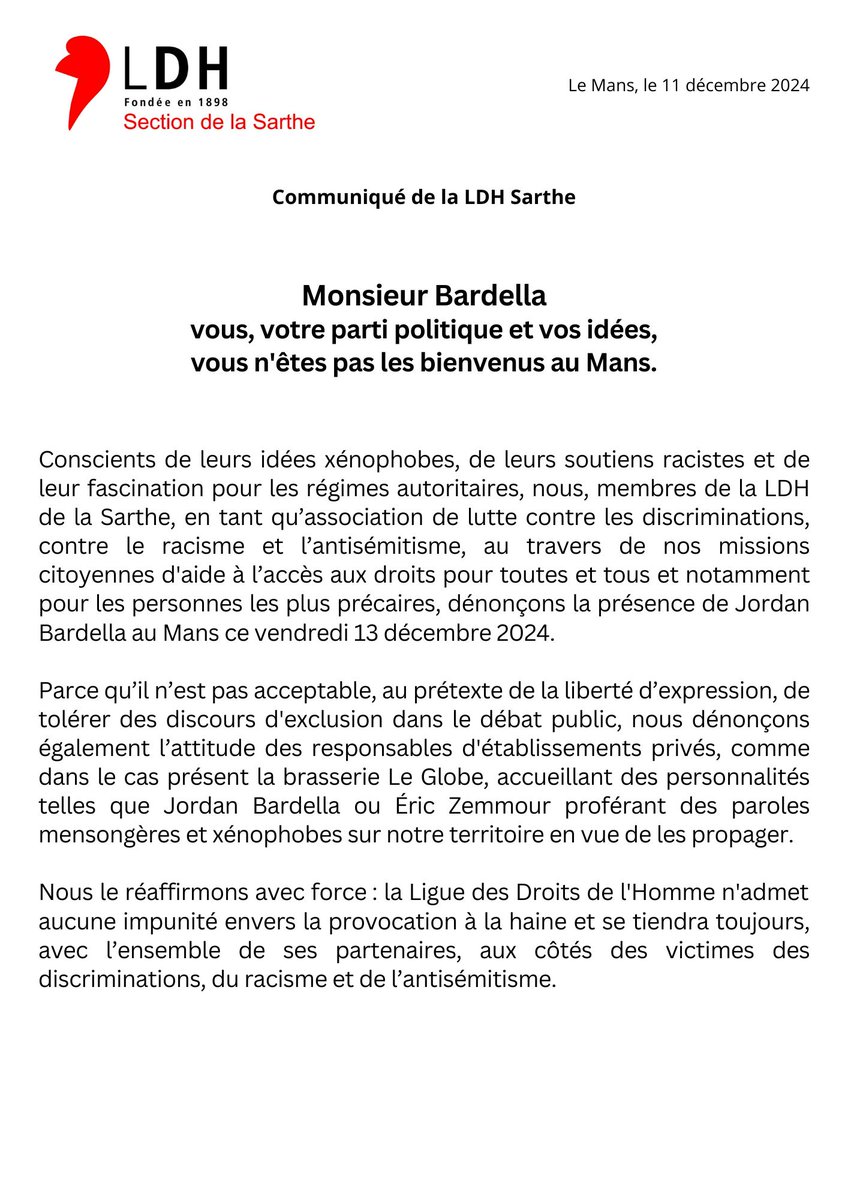 LDH Sarthe tweet media