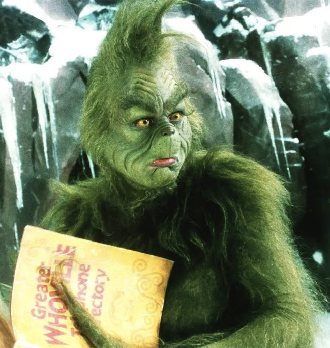 DiscussingFilm's tweet photo. Jim Carrey says he’s interested in returning as The Grinch in a sequel but using motion capture instead of makeup

“I did that with a ton of makeup and can hardly breathe. It was an extremely excruciating process”

(Source: https://t.co/LV960ixiDN) https://t.co/y59zkOflHM