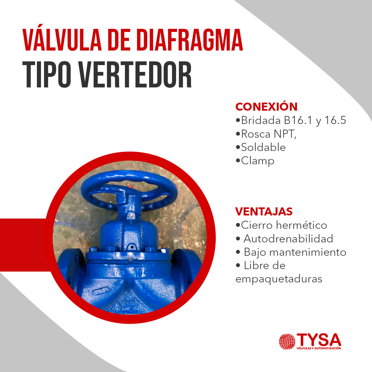 ¿Buscas una #válvula resistente y confiable? La exigencia de la #VálvulaDeDiafragma tipo vertedor permite emplearse en #agua, #minería y #química gracias a su diseño, rendimiento y autodrenabilidad.

¡Adquiérela ahora! 👉 bit.ly/3QYaZbh