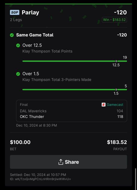 BMoneyline's tweet photo. Premium bets for last night:
  Total Points ✅
  3-Pointers ✅
  Rebounds ✅

💸+$384.71💸

Get your premium picks: https://t.co/klSxBbt7oA https://t.co/qbFFE9ARWT
