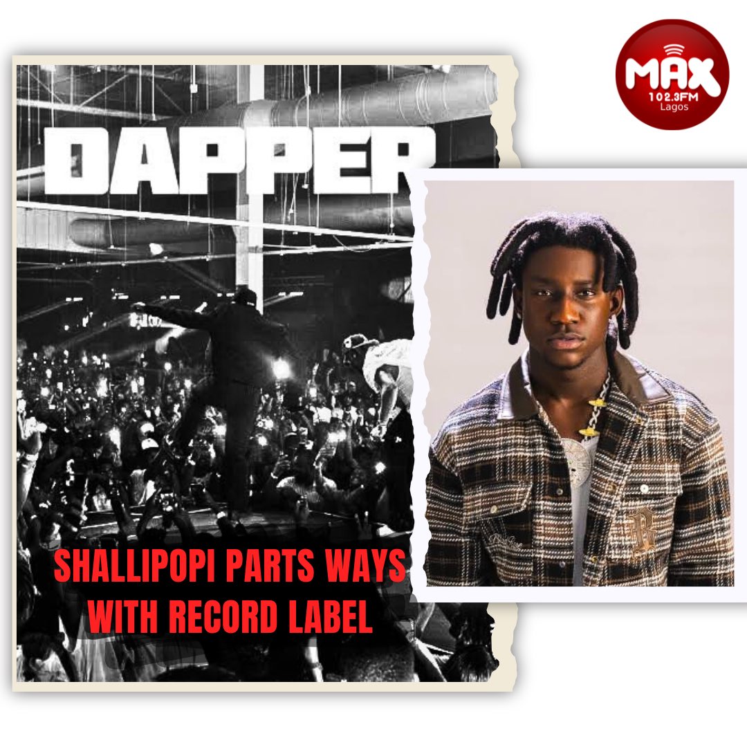 Max1023FM's tweet photo. Shallipopi has announced his split from record label, Dapper Music to whom he was signed since breaking into the mainstream in 2022.
He cited a breach of trust and lack of transparency as the reasons for his decision.
.
#shallipopi #dappermusic #recordlabel #seyivibez https://t.co/q0RRZ1IfHY