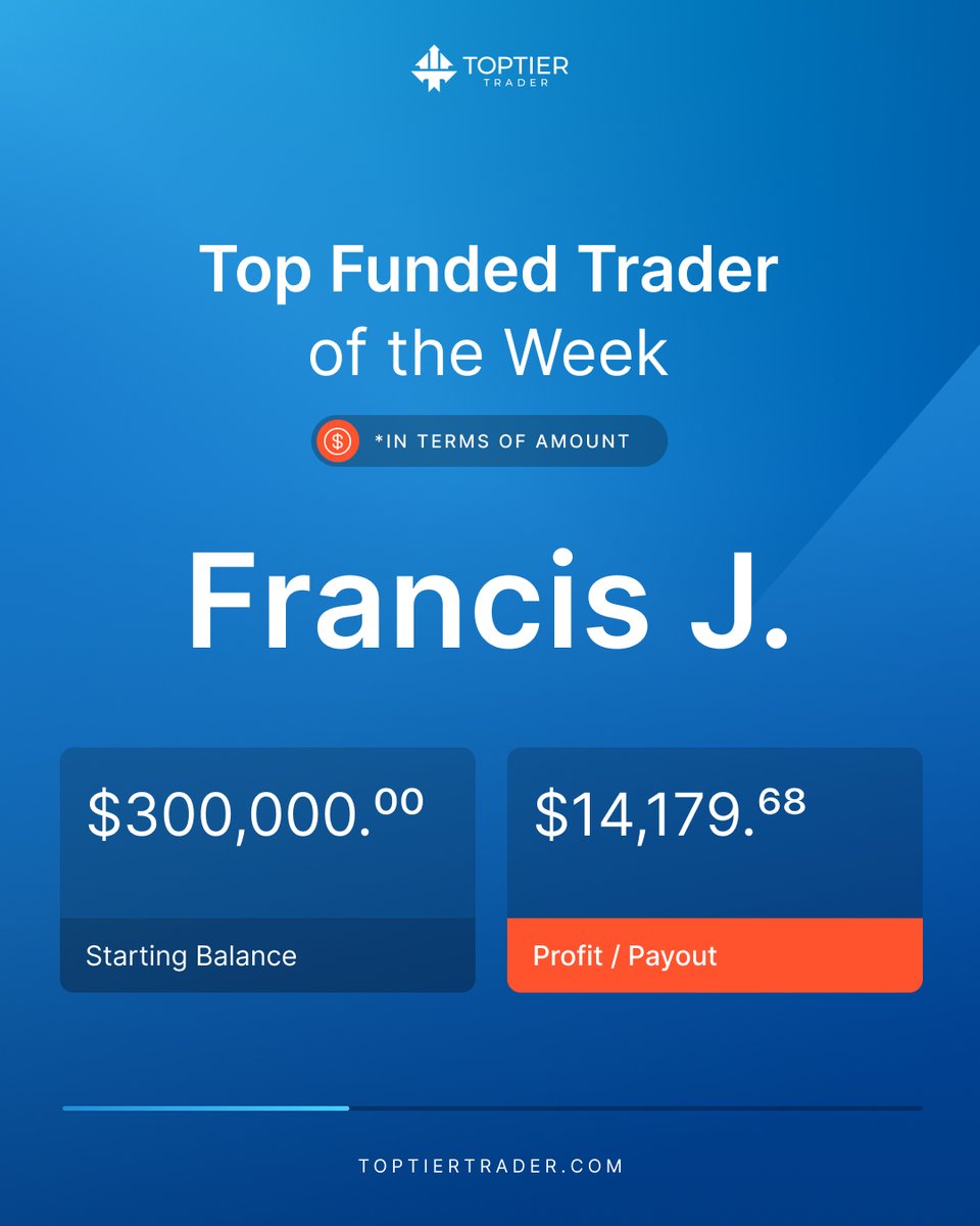 _toptiertrader's tweet photo. "An investment in knowledge pays the best interest." 😤🏆

Learn the skillset and reap the rewards. Congratulations to our Top Funded Trader of the Week. 👏🔥 https://t.co/hClnLi4Iz7