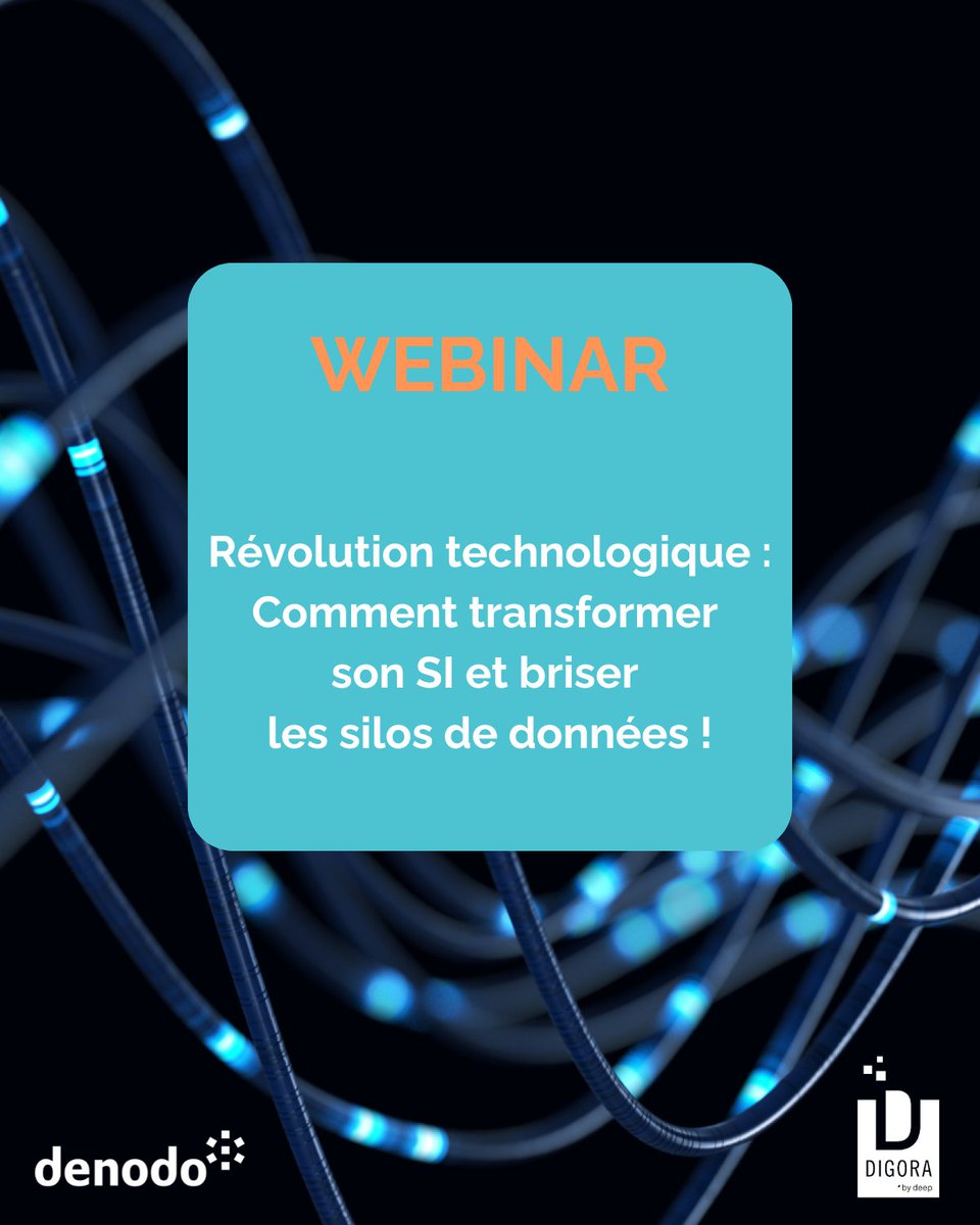 DigoraBlog's tweet image. [REPLAY] Savez-vous qu&apos;un système d&apos;information obsolète peut vous faire perdre 5 à 20% de votre CA ? Nous vous proposons en partenariat avec @Denodo un webinar pour découvrir des solutions pour dynamiser votre #SI. Obtenez nos conseils grâce au replay ! 👉swll.to/yM7FQ