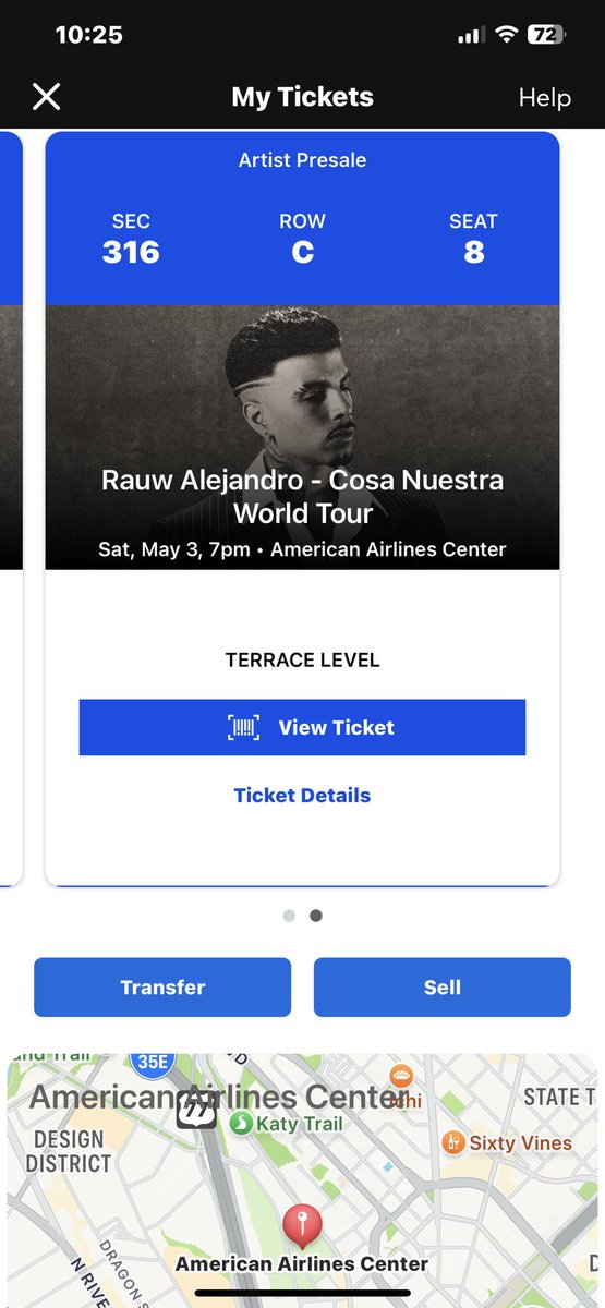 stobincyanti's tweet photo. @CaliGirl13__ @rauwalejandro @LiveNation @Ticketmaster i have 2 tickets for sell i ended up getting better seats! https://t.co/HJB4kPQYOt