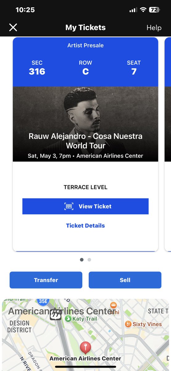 stobincyanti's tweet photo. @CaliGirl13__ @rauwalejandro @LiveNation @Ticketmaster i have 2 tickets for sell i ended up getting better seats! https://t.co/HJB4kPQYOt