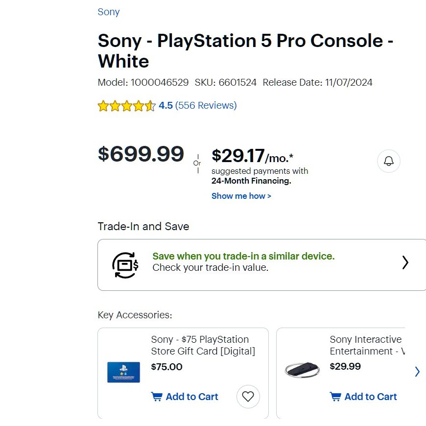 VisualFidelity's tweet image. PS5 Pro only costs $100 more than Xbox Series X  

For $100 more 
- 45% more GPU power 
- 28% more memory bandwidth
- Better upscale
- advanced RT capability

Notes: 
-Neither needs a stand 
-Most gamers are digital only 
-Both have 2TB  

Conclusion
Both consoles are worth it