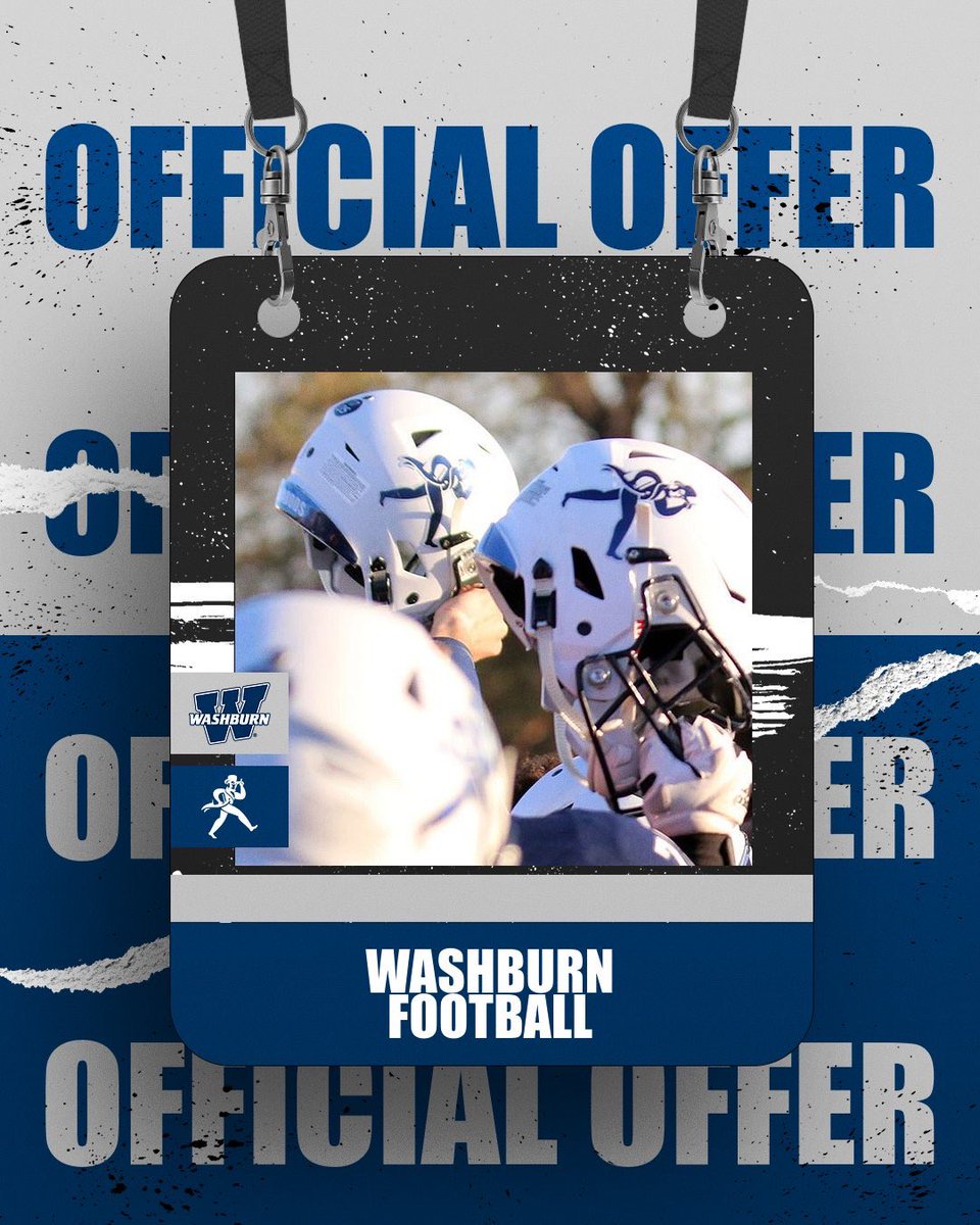 #AGTG After a great talk with <a href="/Dane_Simoneau/">Dane Simoneau</a> I’m blessed to receive an offer from Washburn <a href="/CoachSecord/">W. Secord</a> <a href="/bsicula14/">Brad Sicula</a> <a href="/caleb17wells/">Coach Wells No. 2</a> <a href="/RHS_FBRecruits/">Reedy HS FB Recruiting</a> <a href="/Coach_Hill2/">Malcolm Hill</a>