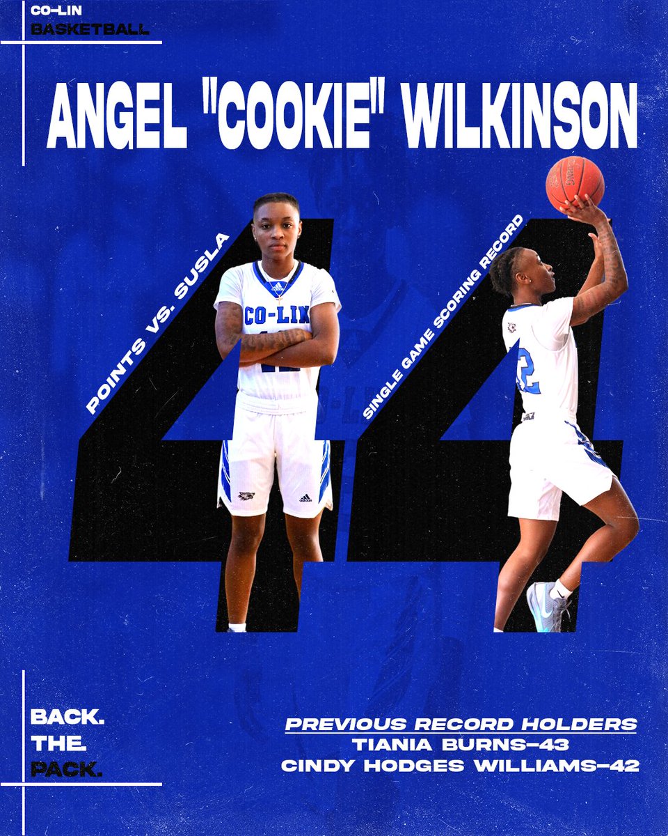 With her 44 points on Saturday against Southern-Shreveport, Cookie Wilkinson broke the single-game scoring record (Based on available records). The previous record was 43 held by Tiania Burns during the 2002 season while Cindy Hodges Williams scored 42 in the 1976 season!