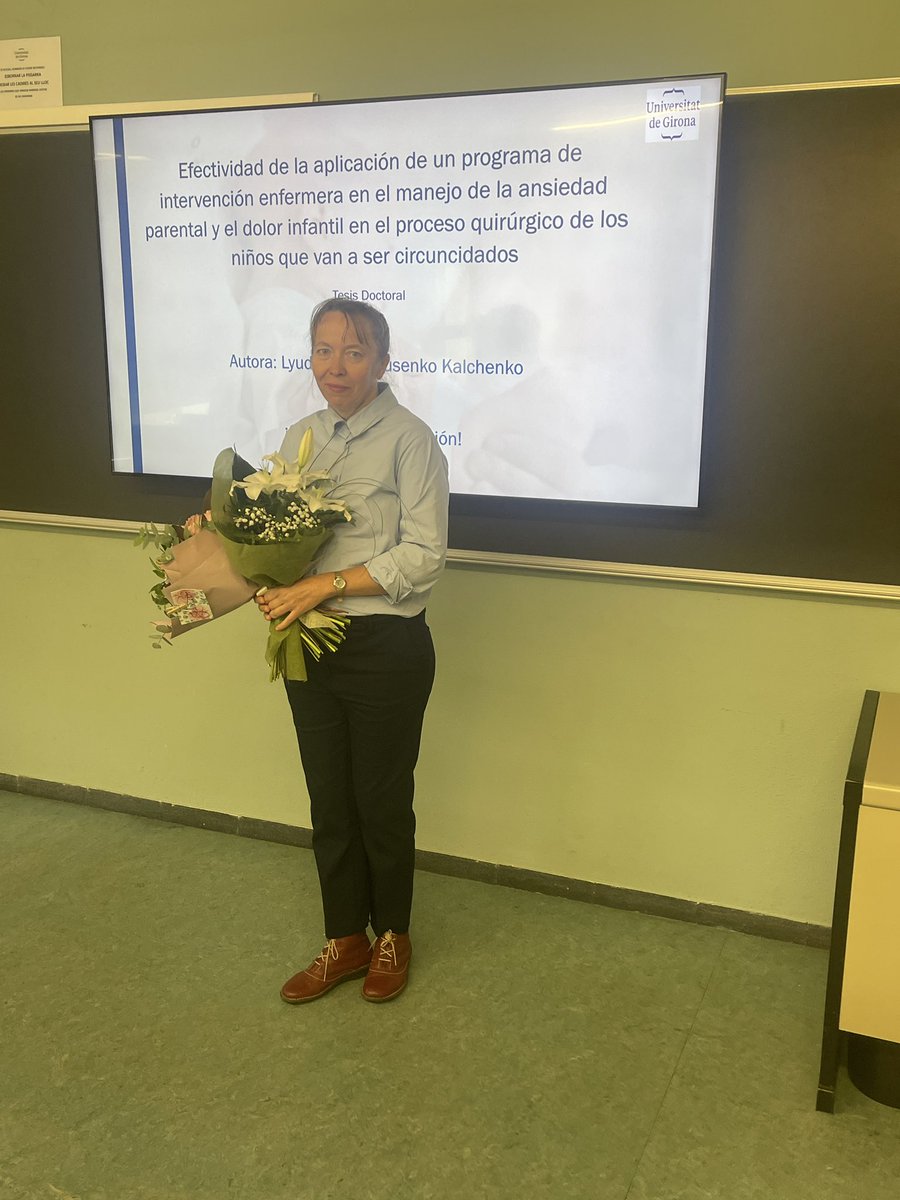 Avui lectura de la tesi doctoral de la Luda!!! Molt contents de la magnífica defensa!! Enhorabona, Dra Luda!!! #infermeria