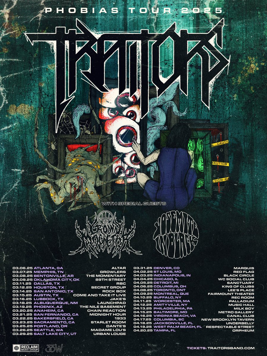 Traitors (@traitorsbandusa) on Twitter photo We’re proud to announce our 2025 headliner with special guests <a href="/CrownMagnetar/">CROWN MAGNETAR</a> and @YosemiteinBlack
🐊 tickets go on sale Friday 🐊
What city will we see you in? We’re proud to announce our 2025 headliner with special guests <a href="/CrownMagnetar/">CROWN MAGNETAR</a> and @YosemiteinBlack
🐊 tickets go on sale Friday 🐊
What city will we see you in?