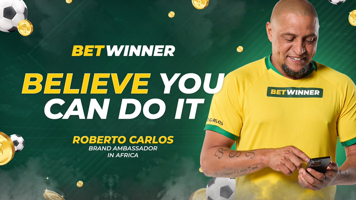 Believe you can do it! The game is always full of surprises. Stay focused, stay inspired. ⚽️💥 #RobertoCarlos #Betwinner #AmbassadorInAfrica #Believe #Sports"
