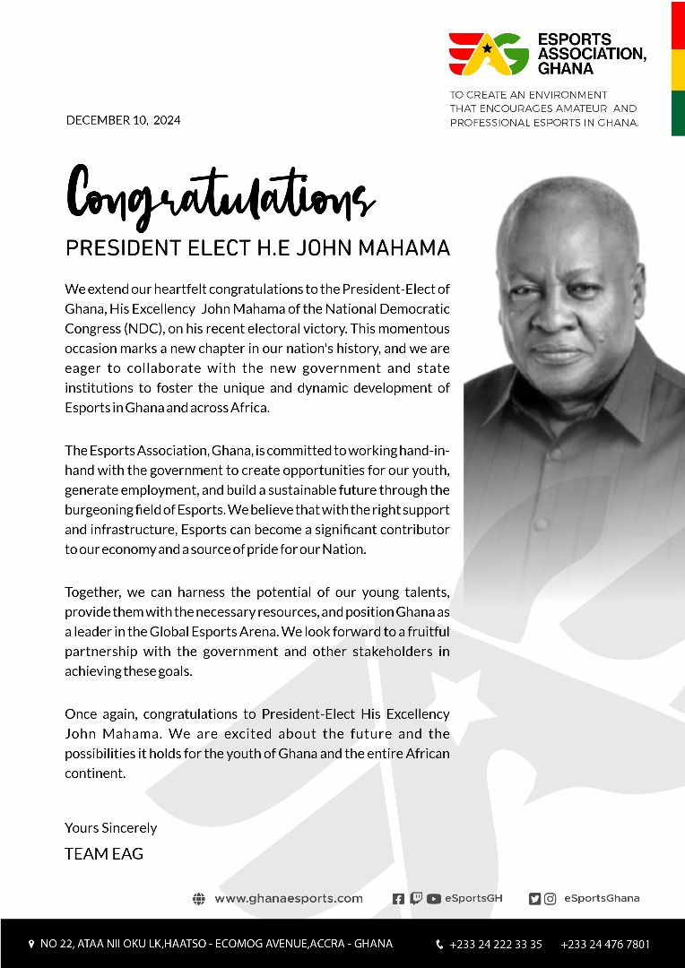 Congratulations President Elect H.E <a href="/JDMahama/">John Dramani Mahama</a>
