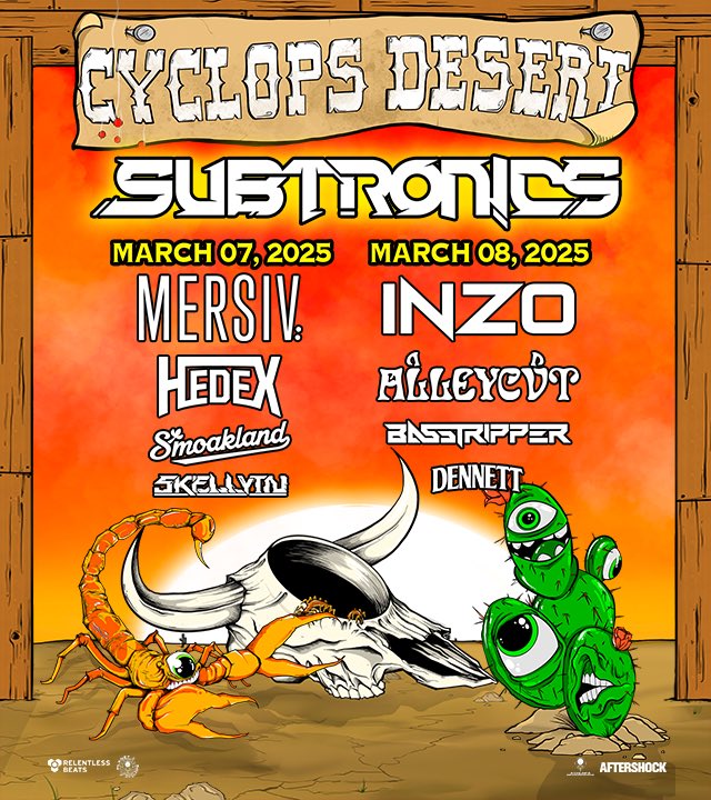 SUBTRONICS X RAWHIDE ‼️
with a super stacked line up