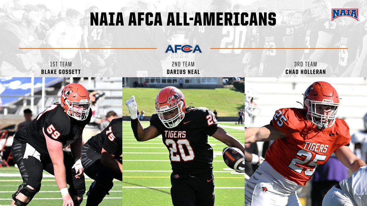 Gossett, Neal, Holleran repeat as NAIA-AFCA All-Americans - #TigerPride 
Story: georgetowncollegeathletics.com/sports/fball/2…