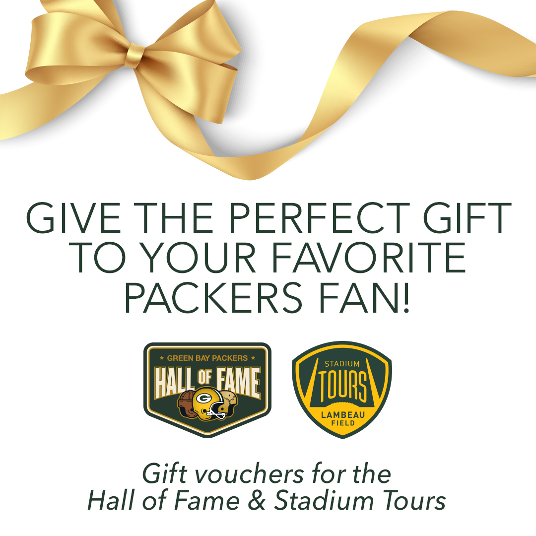 This holiday season, give the gift of an unforgettable experience! 

Purchase gift vouchers for the Packers Hall of Fame &amp; Lambeau Field Stadium Tours ➡️ pckrs.com/j72565k2