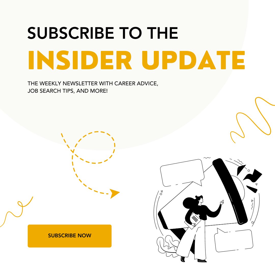 Did you get your Insider Update this week? Don't miss out - subscribe now!

✍️👉 hejobs.co/3EVCDAG

#newsletter #highered #higheredjobs #careeradvice #jobsearchtips #jobpostings