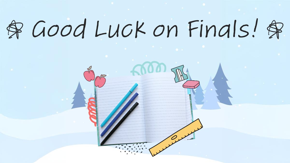 ☃️ Wishing you all the joy and good grades this finals season! Finish the semester out strong! 🏋️ #FinalsSeason #GoodVibesOnly #YouGotThis