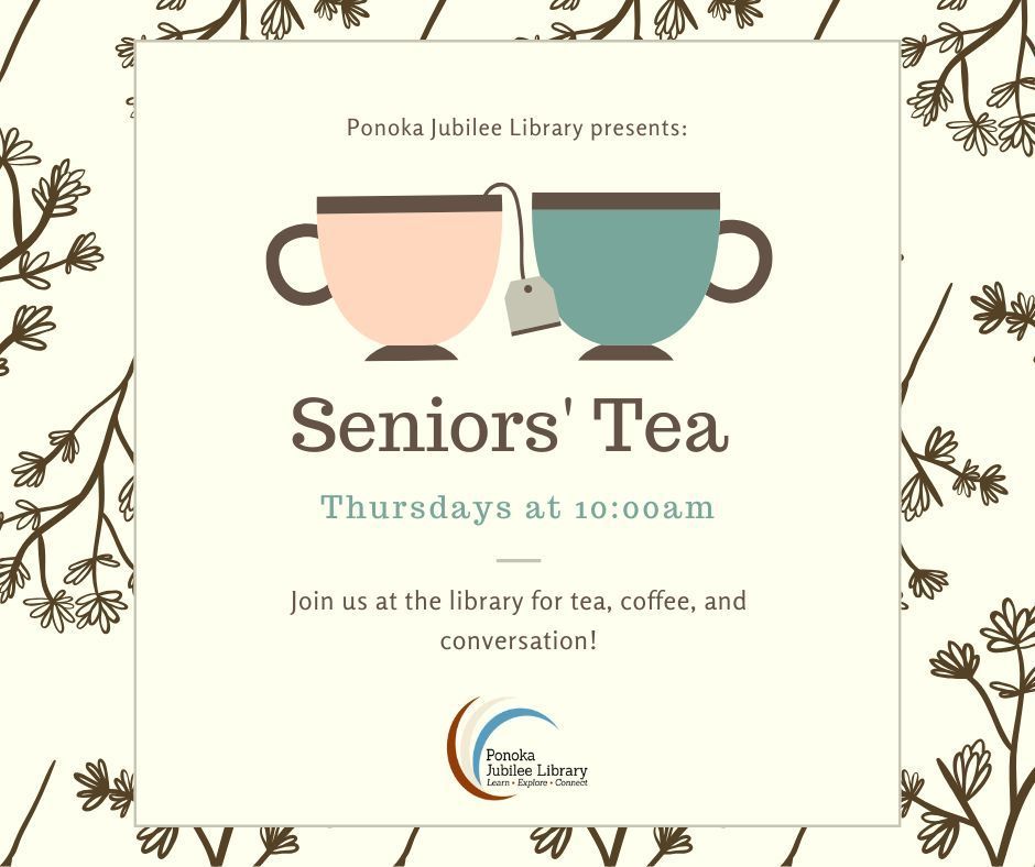 Get out of the cold and come join us at Senior's Tea tomorrow!