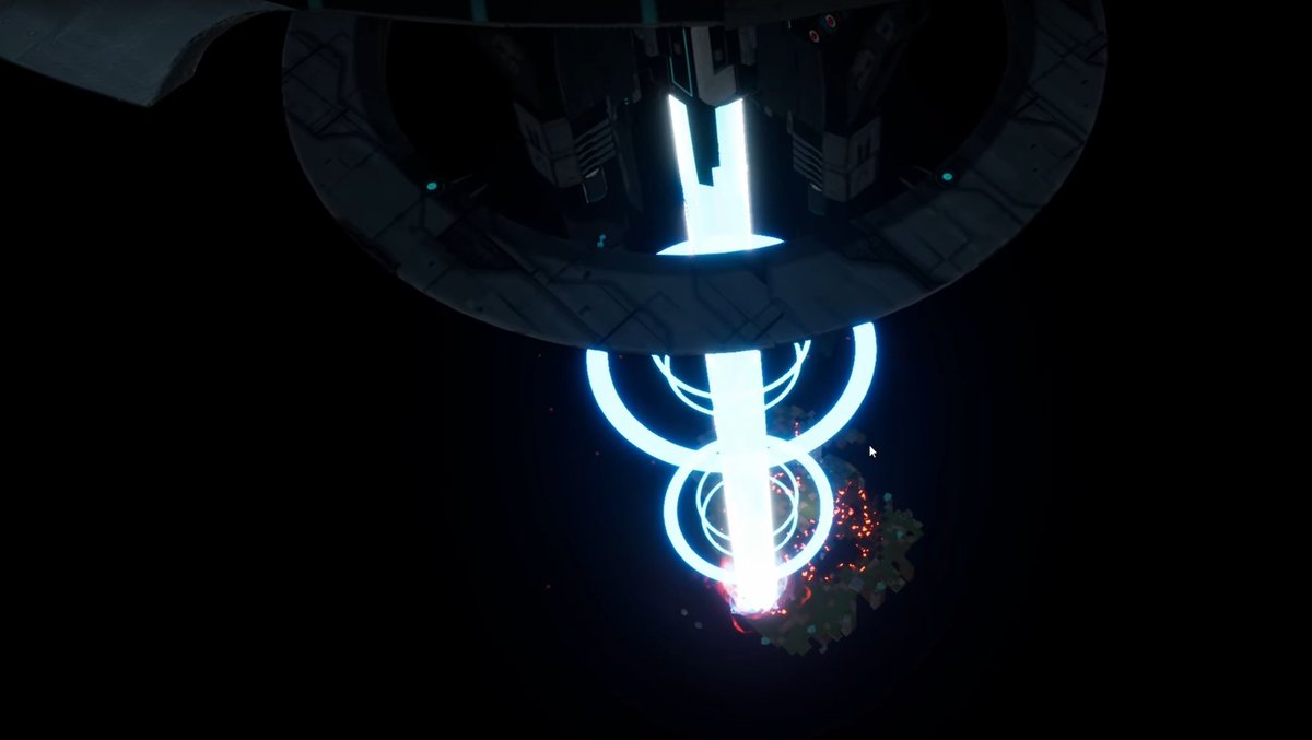 GloomHope's tweet photo. Gloom Hope Game Project: World-Destroying Space Laser: https://t.co/Fnwe7ao2rZ

We have finally implemented world destruction mechanics and the space station will use this mechanic extensively for different purposes.

#gloomhope #VFX #UE5 #Skill #scifi #weapon https://t.co/VIIVphfBqf
