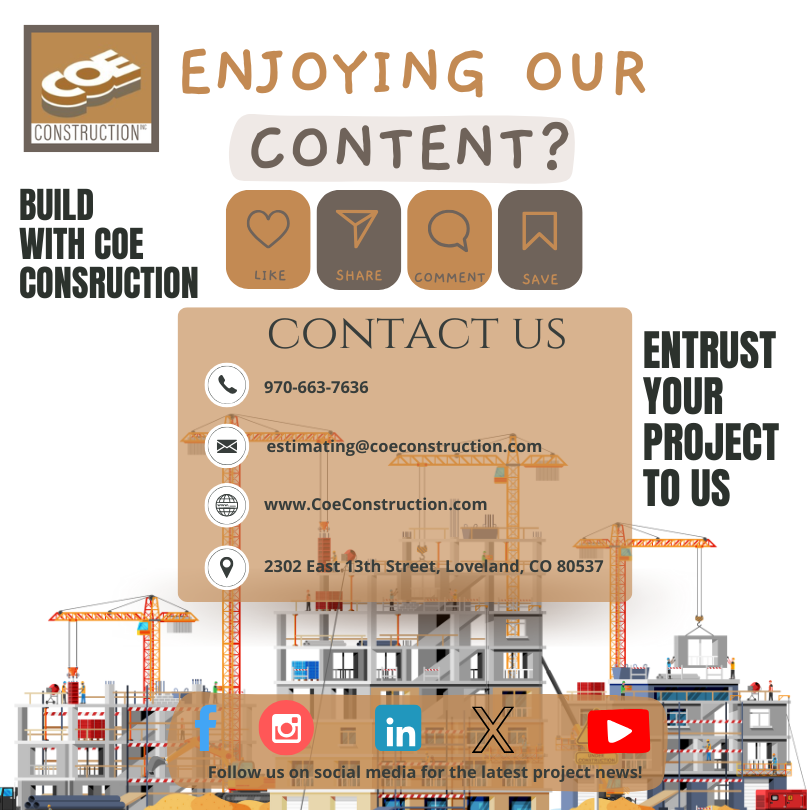COEConstruct's tweet image. 🔗 Stay connected with Coe Construction! 🏗️ From project highlights to behind-the-scenes action, we’re sharing it all. Follow us on every platform and be part of our journey to build better, together! 👉 linktr.ee/CoeConstruction #ConstructionUpdates #ConnectedBuilding