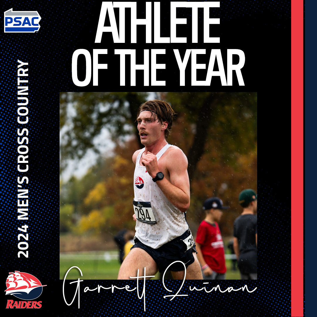 PSACsports's tweet photo. MEN'S CROSS COUNTRY: The 2024 #PSACMXC Major Award winners!

Athlete of the Year: Garrett Quinan, @ShipURaiders 
Freshman of the Year: Tommy Crum, @ShipURaiders 
Coach of the Year: Steve Spence, @ShipURaiders 

Check out the full story over at https://t.co/CzZskcBKNi!
#PSACProud https://t.co/LWCYnpIt6h