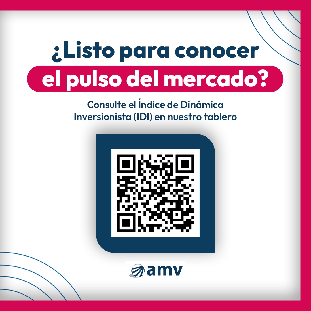 #IDIAMV | El mercado financiero colombiano tiene un nuevo aliado: el Índice de Dinámica Inversionista (IDI). Una herramienta diseñada para medir el pulso de los mercados y brindar a los inversionistas una perspectiva única. Conózcalo en nuestro tablero 👉amvcolombia.org.co/idi-amv/