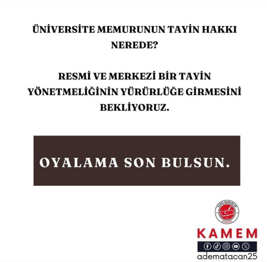 #AkPartiUnvTayinNeZaman