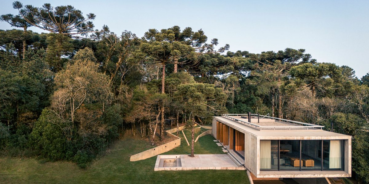 designboom's tweet photo. OSPA's concrete altos house cantilevers at a forested brazilian hilltop https://t.co/sCqxiF5nPX https://t.co/NKE0aVuZxY