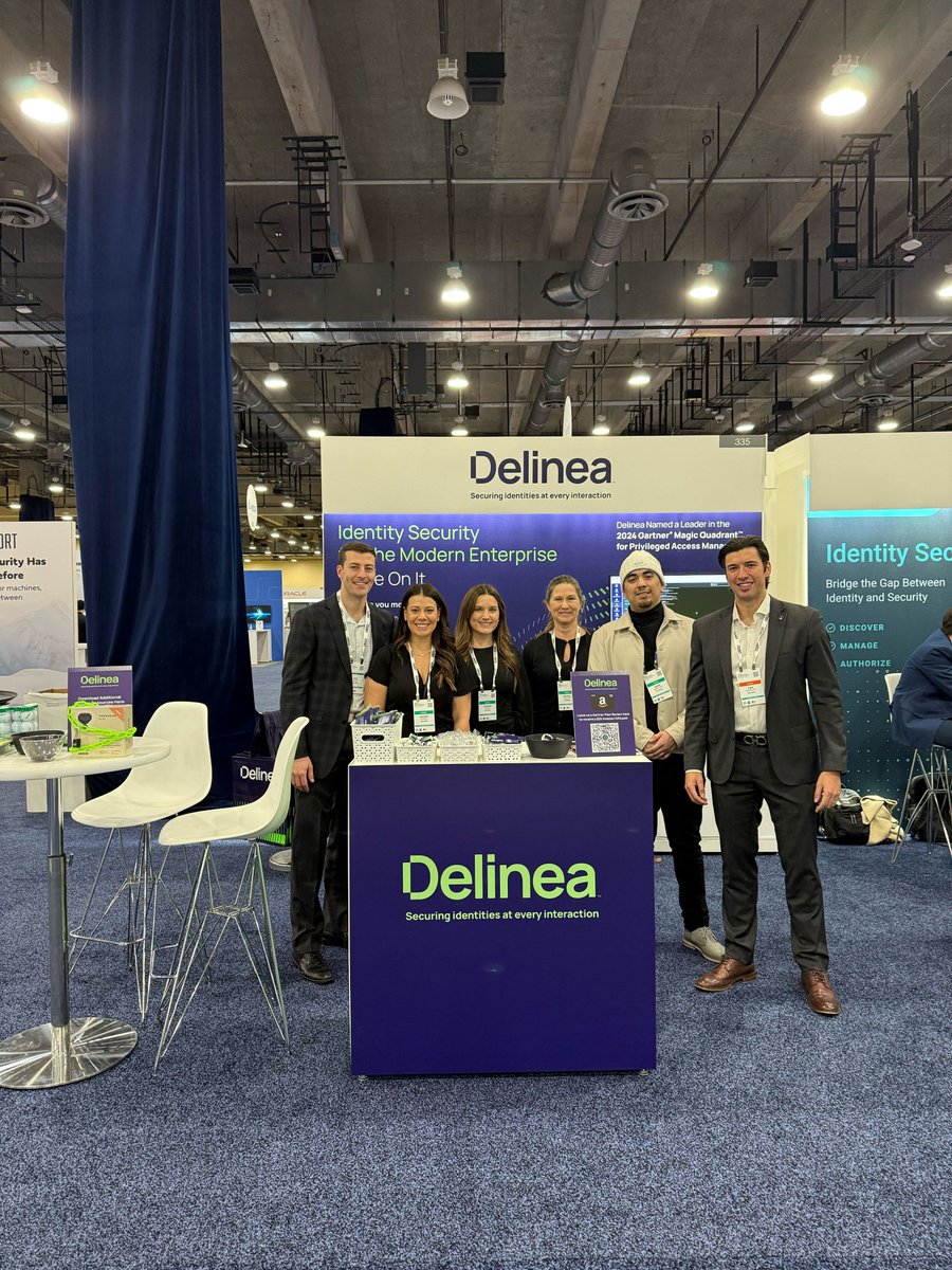 DelineaInc's tweet photo. ATTENTION: #GartnerIAM! Today is the last day to stop by and meet with our  experts to  talk all things Identity Security for the Modern Enterprise! Come check  out booth 335 to have the perfect wrap up a wonderful event! #WereOnIt https://t.co/HZF9xb9tgT