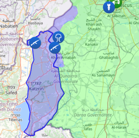 Something to note is that the Israeli incursion into Syria was greatly exaggerated by Axis centric accounts to push anti-rebel propaganda. Satellite images will confirm, but they haven't moved more than 1-1.5 km past the Golan heights, which Assad was already allowing before.