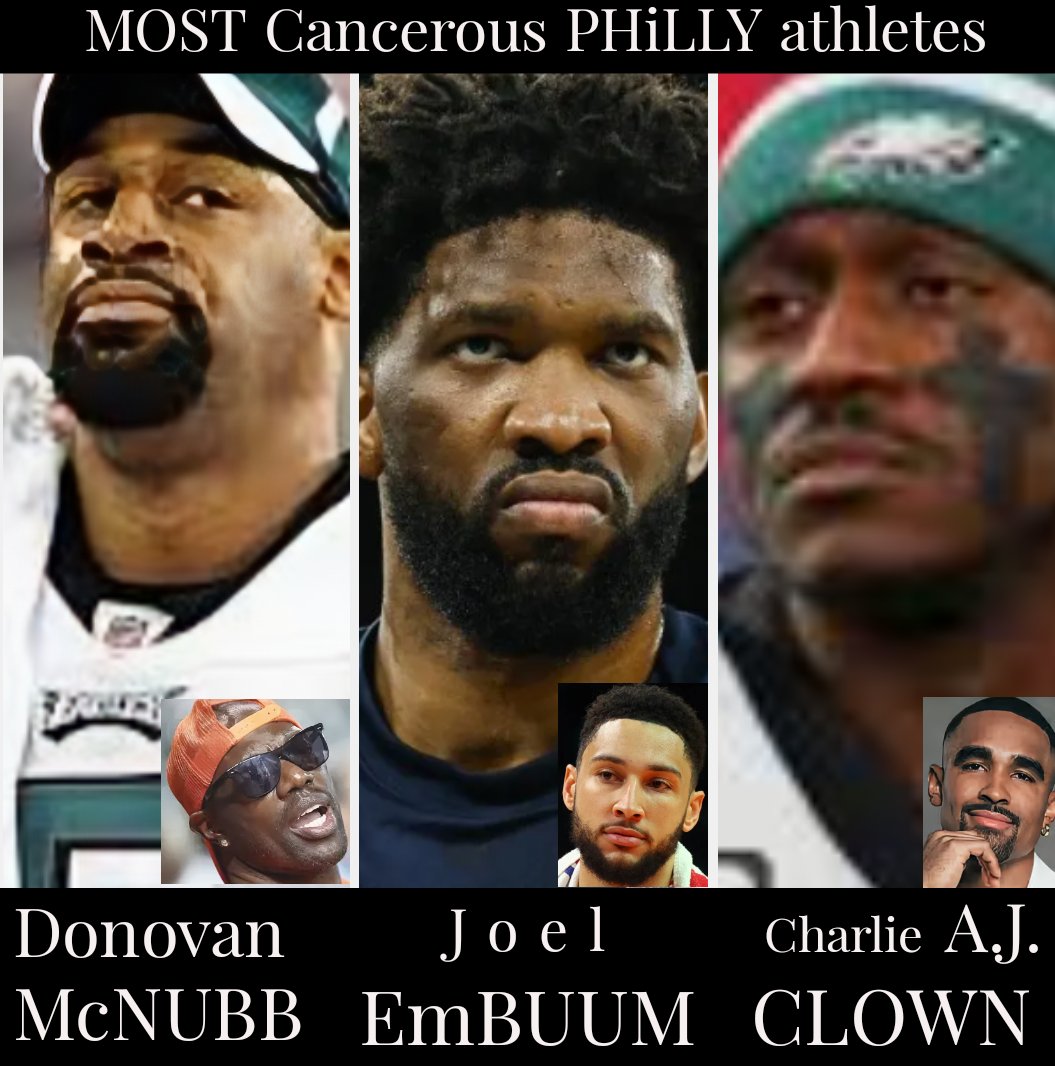 teamOnPoint's tweet image. Couldn't win thee Bowl w/McNUBB hatin @** jealous of T.O.
WON'T win a Chip as long as EmBUUM SOFT-@** is here, jealous of anyone getting thee spotlite!
&amp;amp;... lookin like we WON'T win a Bowl w/A J. Clown on thee roster... jealous &amp;amp; cryin bout anyone that has a better game than him!