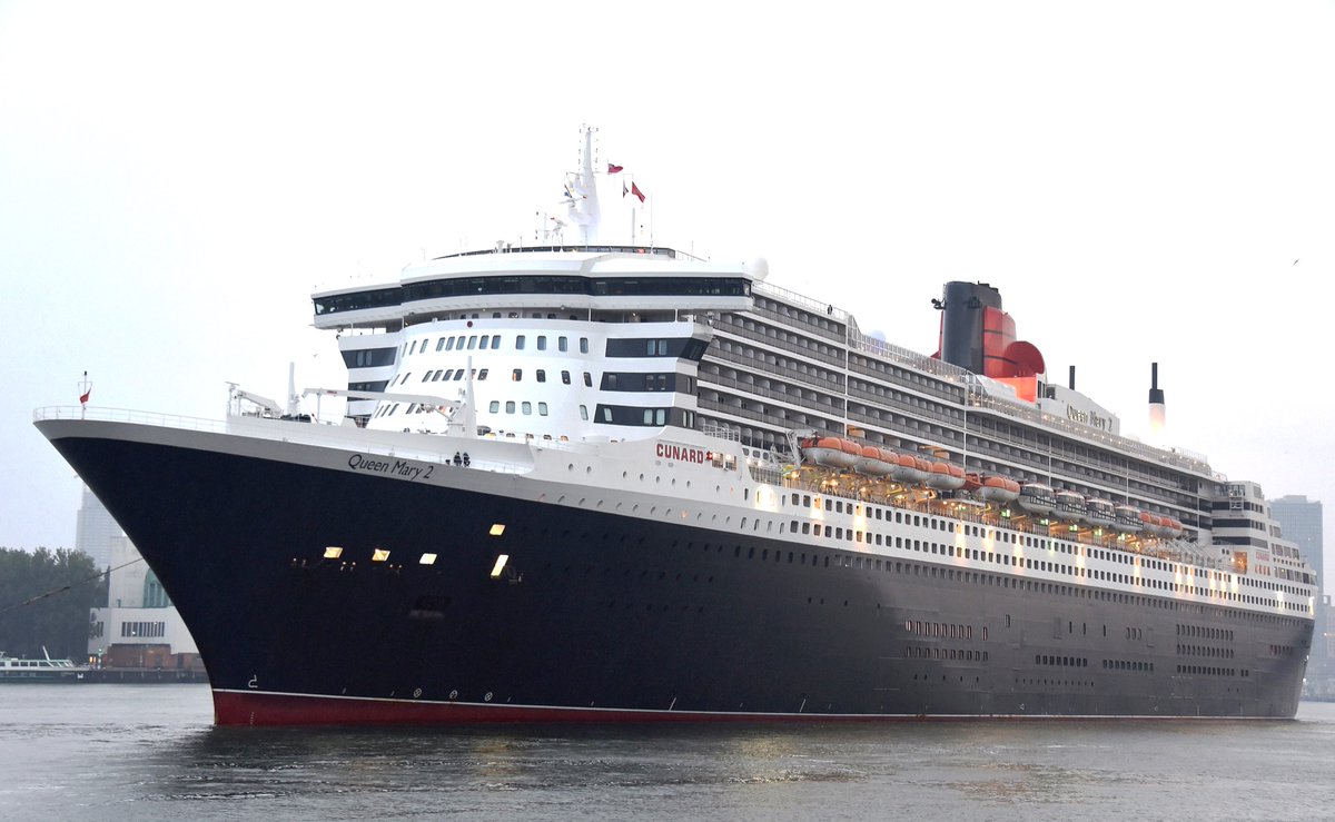 CruisePortRTM's tweet photo. Morgen, donderdag 12 dec. arriveert ms Queen Mary 2 in de nachtelijke uren aan de kade bij Cruise Port Rotterdam. Ze komt uit Southampton en vaart ’s avonds af naar Zeebrugge. Queen Mary 2 is het vlaggenschip van de in 1840 opgerichte rederij Cunard Line. Meer info op Fb. https://t.co/AH2mapnJEL
