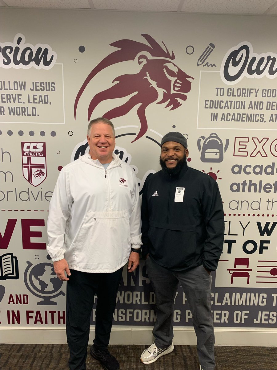 Great talking to <a href="/_CoachMcCoy_/">Rico McCoy</a>  this morning about our student athletes at Concord! Go Lions!
#BuildingaChampion