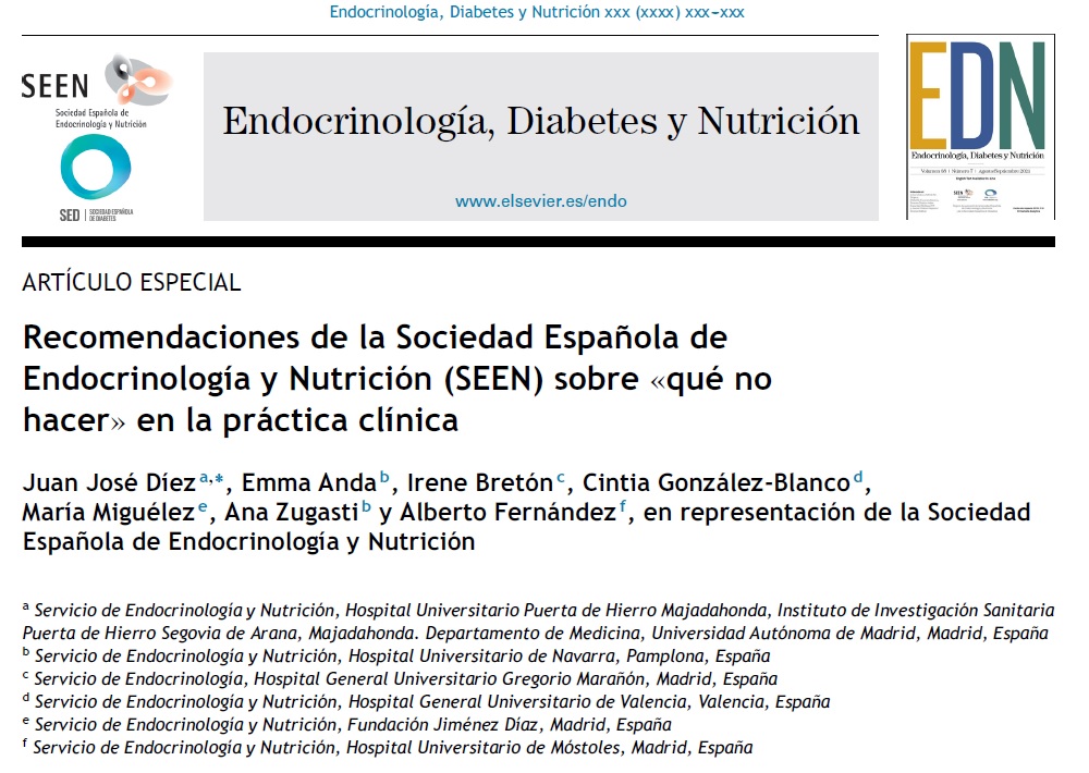 Recomendación 2 sobre prácticas de "no hacer" de la SEEN
No se recomienda utilizar metformina para el tratamiento de la diabetes gestacional doi.org/10.1016/j.epra…
Me gustaría opinión de expertos <a href="/gede_diabetes/">GEDE</a>