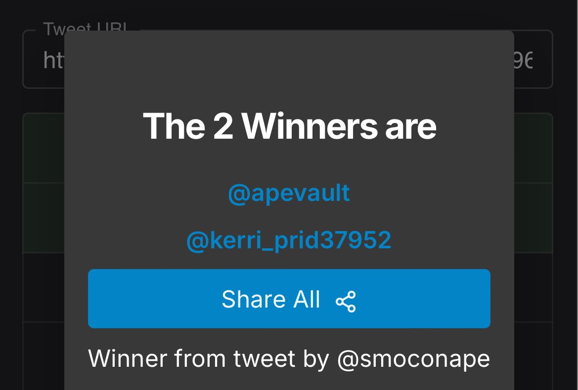 Congrats! 🎉

<a href="/apevault/">Ape Vault</a> 
<a href="/kerri_prid37952/">Kerri Pride</a>