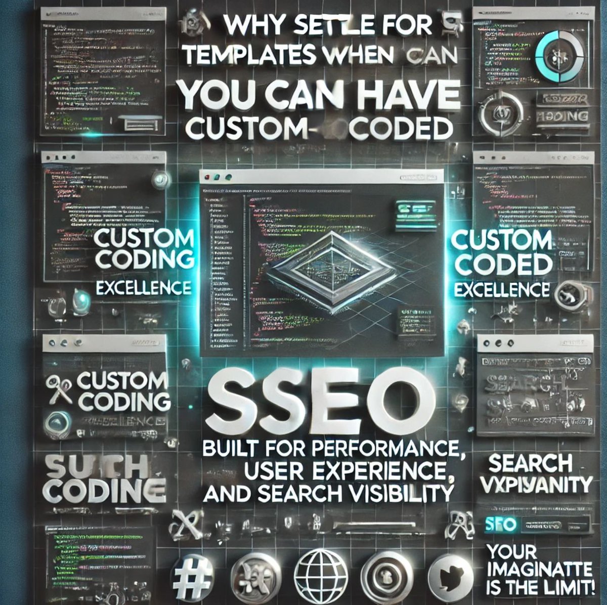tweakedDesign's tweet image. Why settle for templates when you can have custom-coded excellence? 💻 Our websites are built for performance, user experience, and search visibility. Your imagination is the limit! ✨ 

tweakeddesign.com/services/websi… 

#CustomCoding #UserExperience #SEOOptimized
