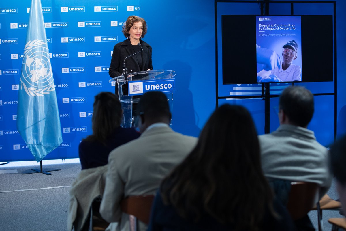 L’<a href="/UNESCO/">UNESCO 🏛️ #Education #Sciences #Culture 🇺🇳</a> a présenté cette semaine les résultats de son programme pilote sur l'ADN environnemental : une méthode novatrice pour cartographier la vie marine et renforcer la protection de l'#océan face au dérèglement climatique.
