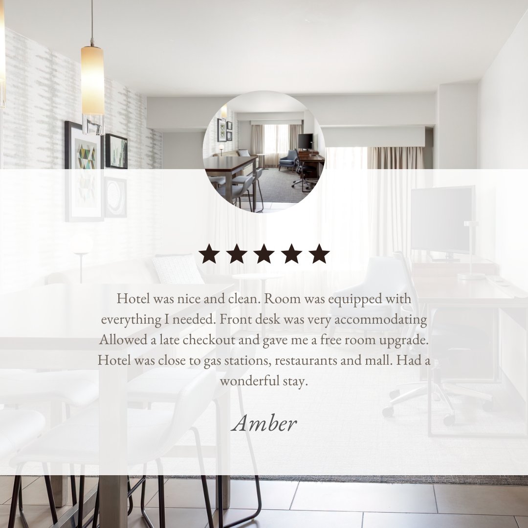 ⭐ Check out one of our recent 5-star reviews! Come stay with us and see why our guests love their experience. ✨ 

#5StarService #GuestLoveUs