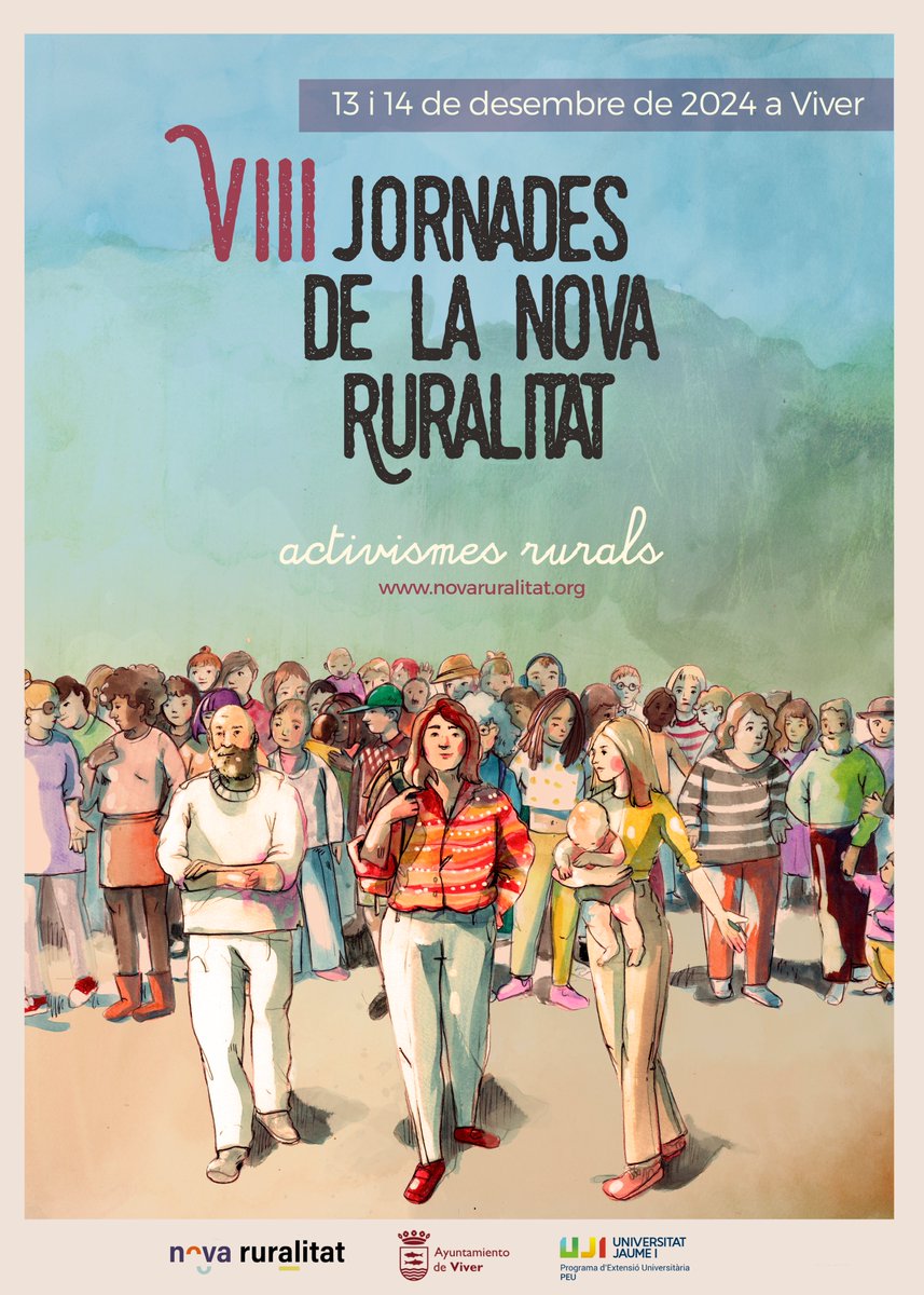 L'activisme rural serà el fil conductor de les VIII Jornades de la Nova Ruralitat. 
13 i 14 de desembre a Viver. 
Unes 30 entitats parlaran de la seua experiència en àmbits com l'agroecologia, l'energia i la gestió del territori o l’art, entre d'altres.
👉 t.ly/NShPD