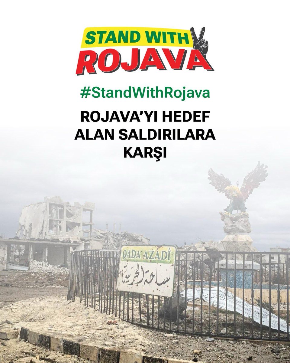 UrfaOhd's tweet photo. Tüm demokrasi güçlerini ve uluslararası kamuoyunu Rojava’yı hedef alan saldırılar karşısında sessiz kalmamaya davet ediyoruz. #StandWithRojava https://t.co/trZDEqhLMe