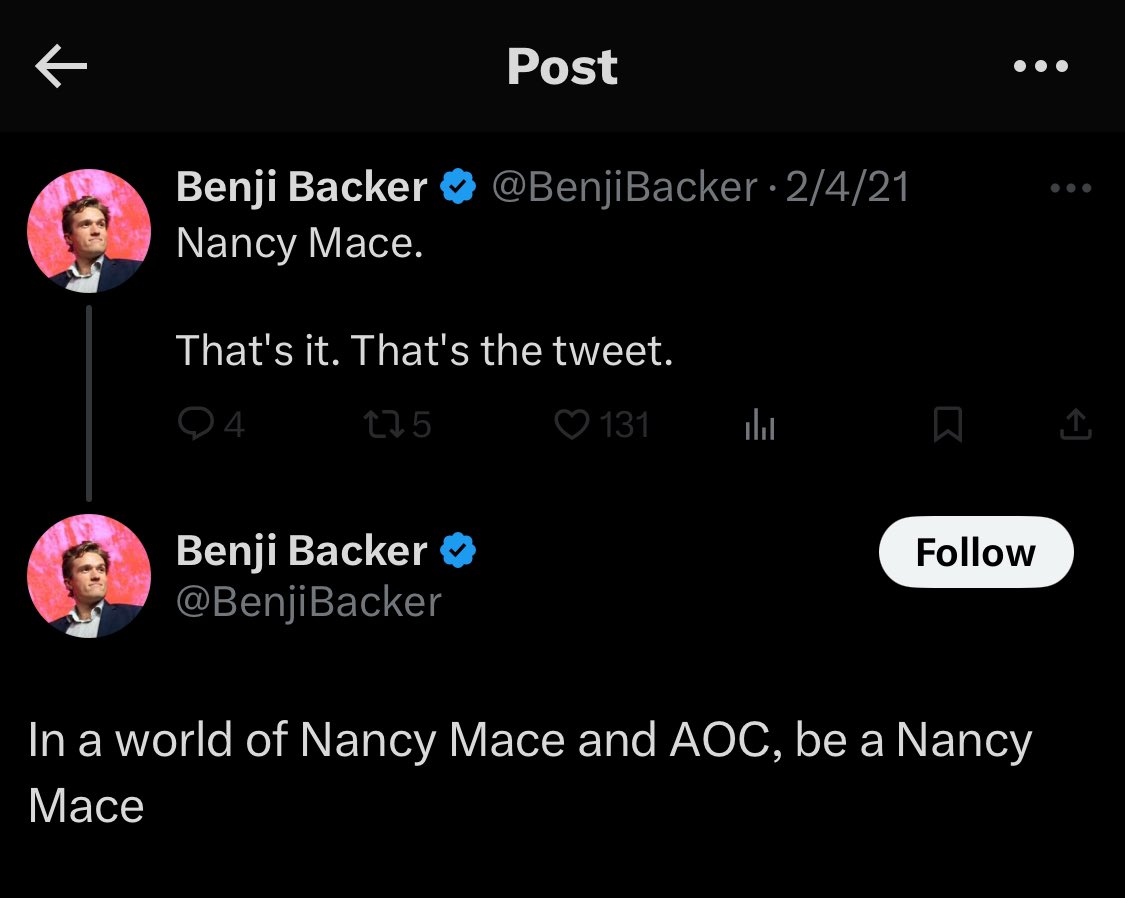 Fuck Nancy Mace and her shitty fandorks. Losers all.