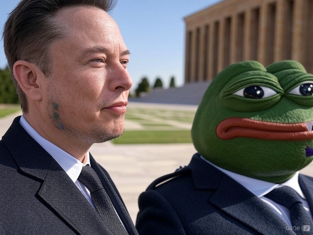 MadamTopuz's tweet photo. @elonmusk w/@pepecoineth In Anıtkabir,Ankara via @grok https://t.co/7hH7ViebIK